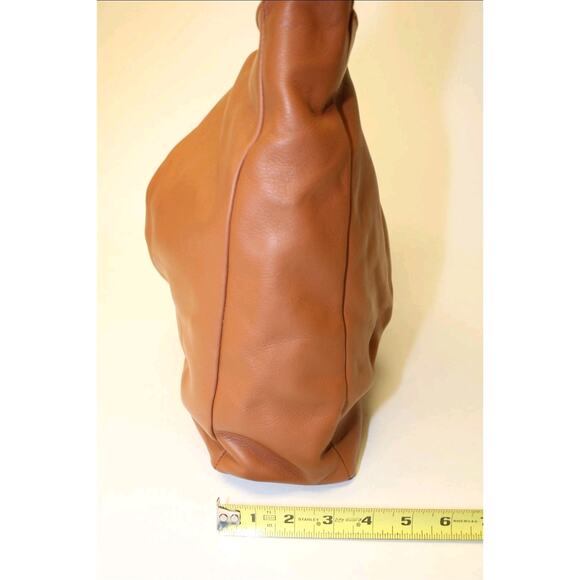 Staud Island Knotted Womens Supple Tan Leather Hobo Satchel Shoulder Bag - Picture 6 of 16